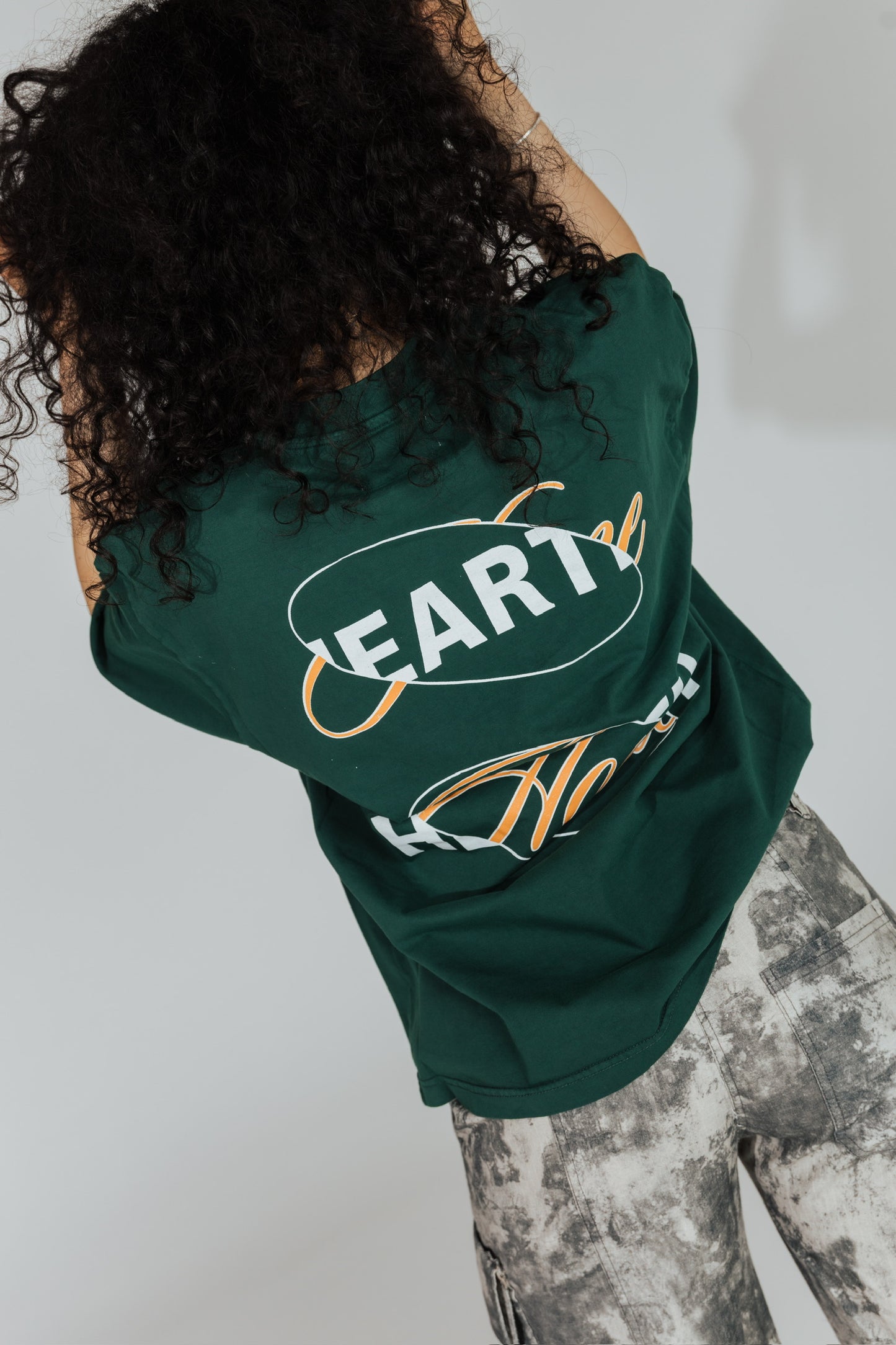 Hearth Logo T-Shirt in Forest Green Back