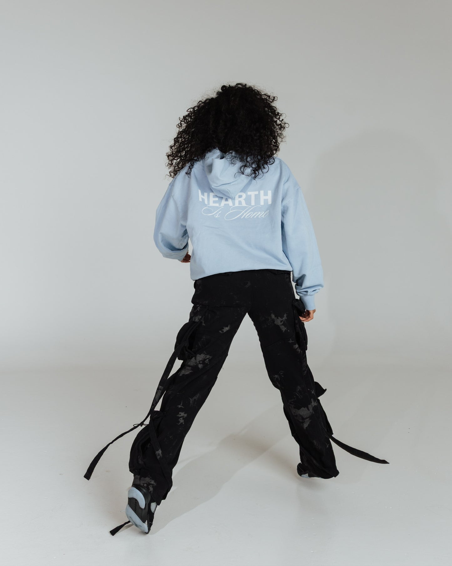 Hearth HIH Classic Hoodie in Powder Blue Back