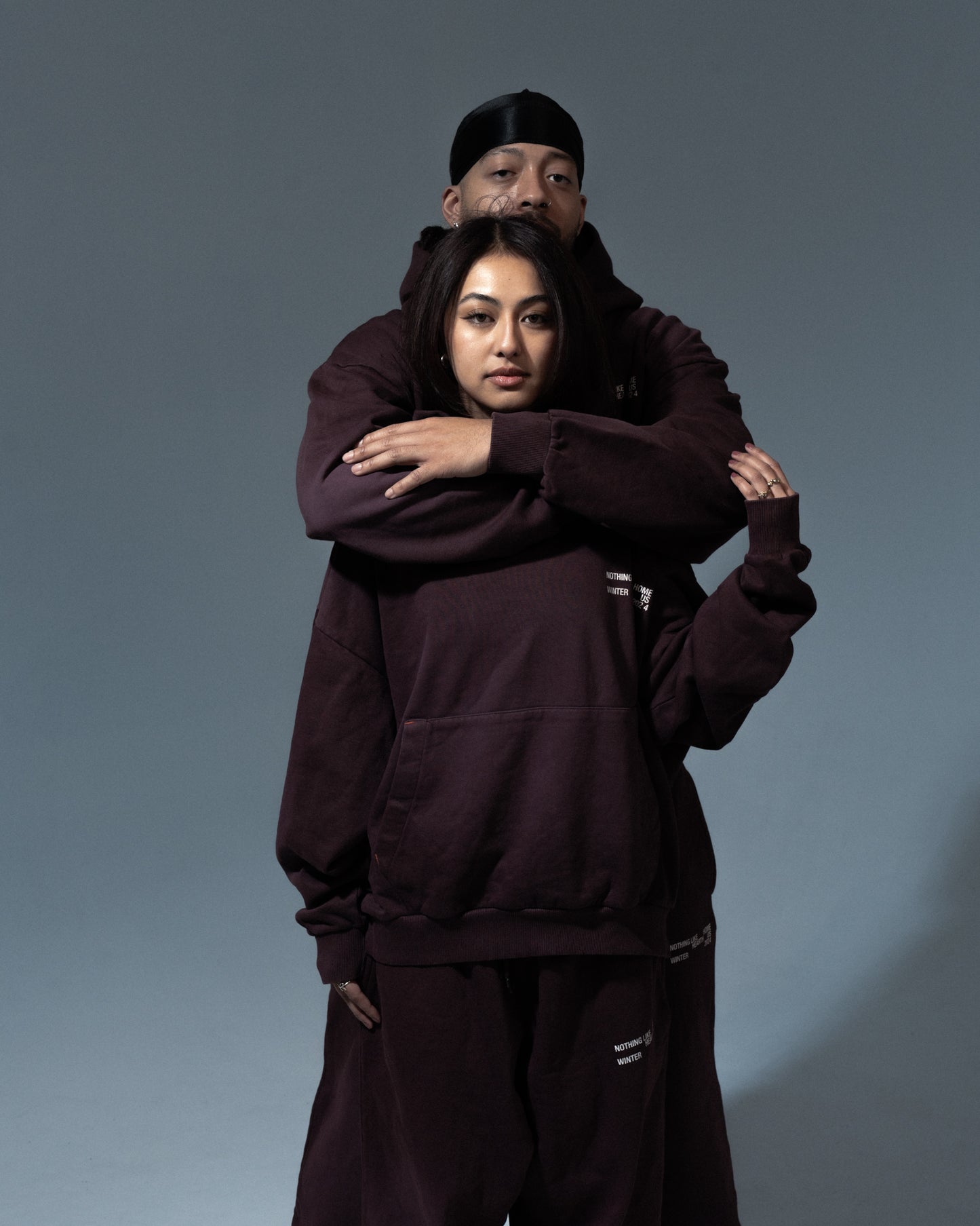 Hearth Nothing Like Home Fleece Hoodie in Burgundy