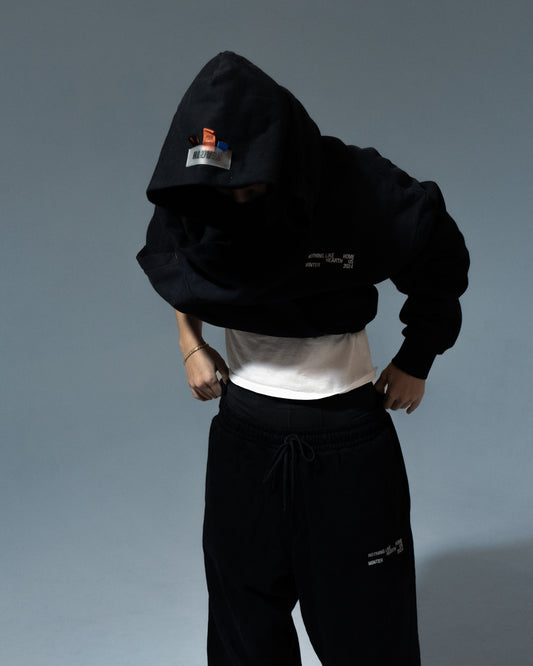 Hearth Hearth Nothing Like Home Fleece Hoodie in Black