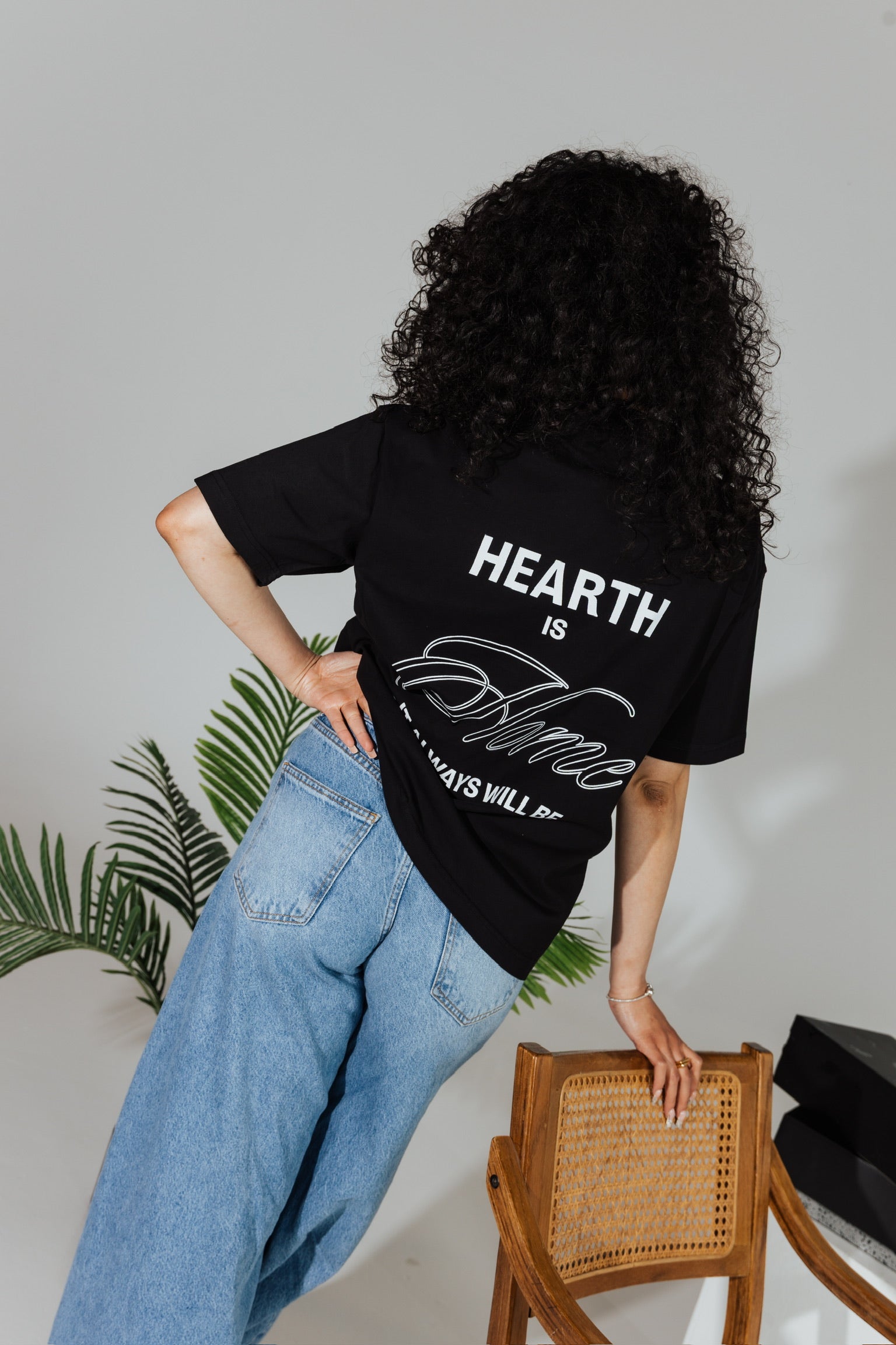 Hearth HIH Always T-Shirt in Black Back