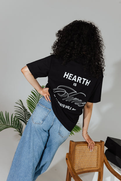 Hearth HIH Always T-Shirt in Black Back